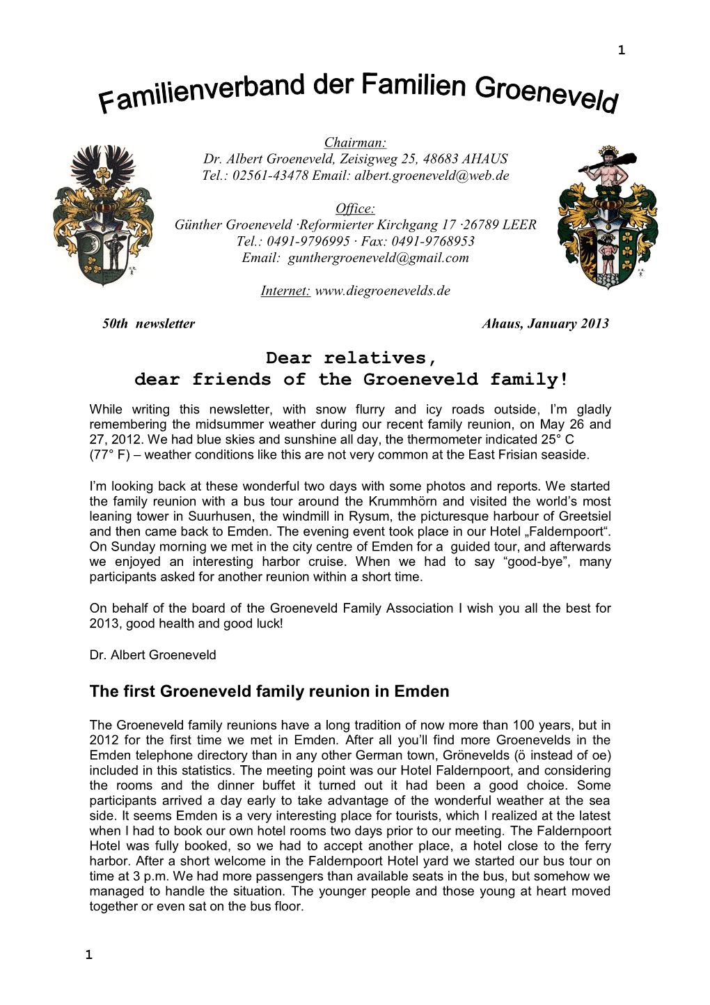 Familienverband „Die Groenevelds“