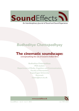 Budhaditya Chattopadhyay the Cinematic Soundscape