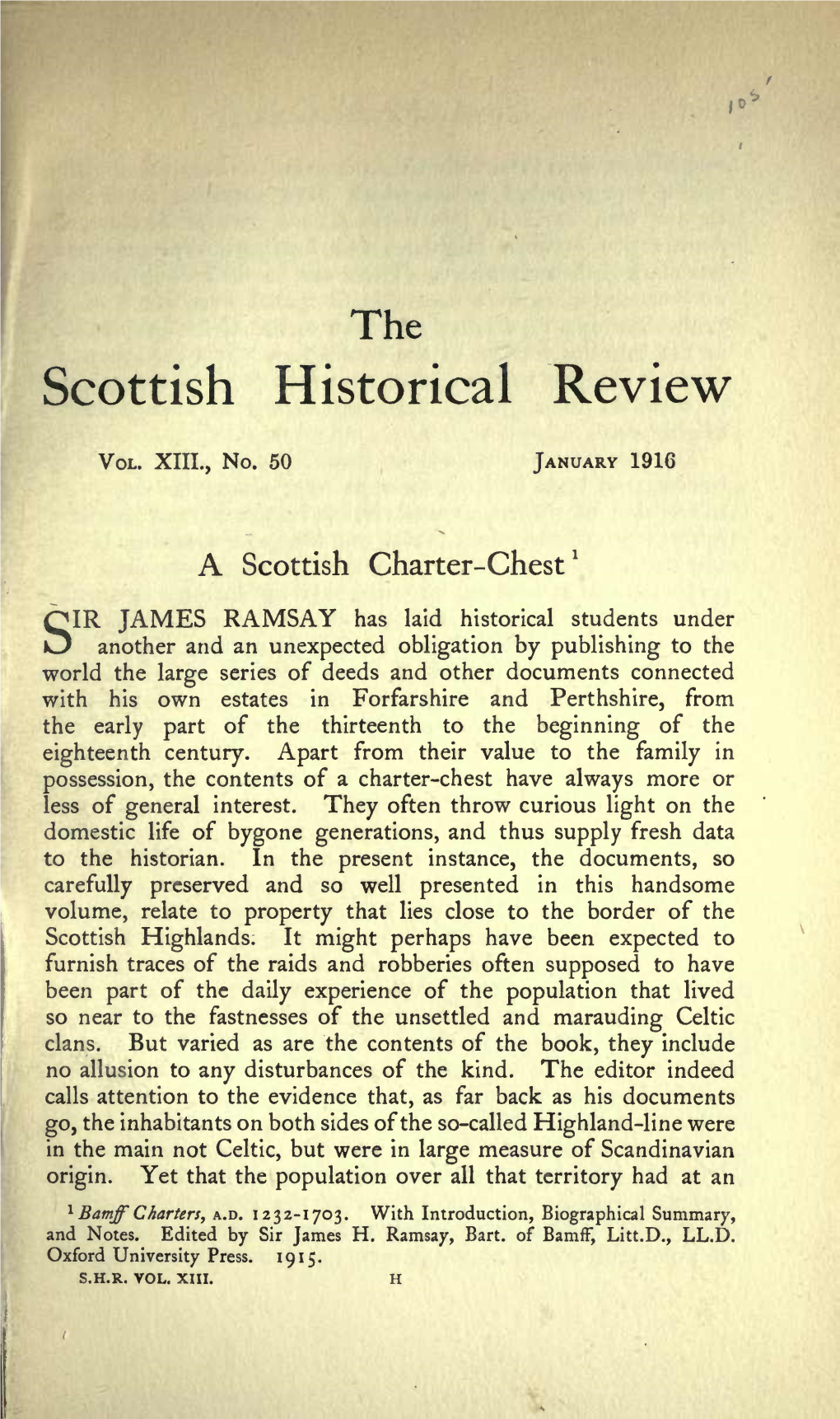 The Scottish Historical Review