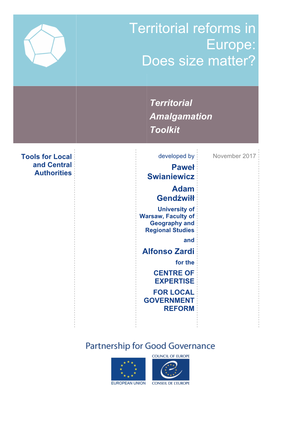 Territorial Reforms in Europe: Does Size Matter?