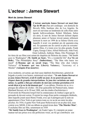 Biographie De James Stewart