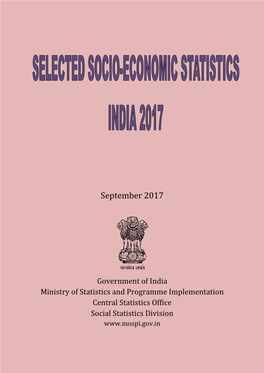Selected Socio-Economic Statistics India, 2017