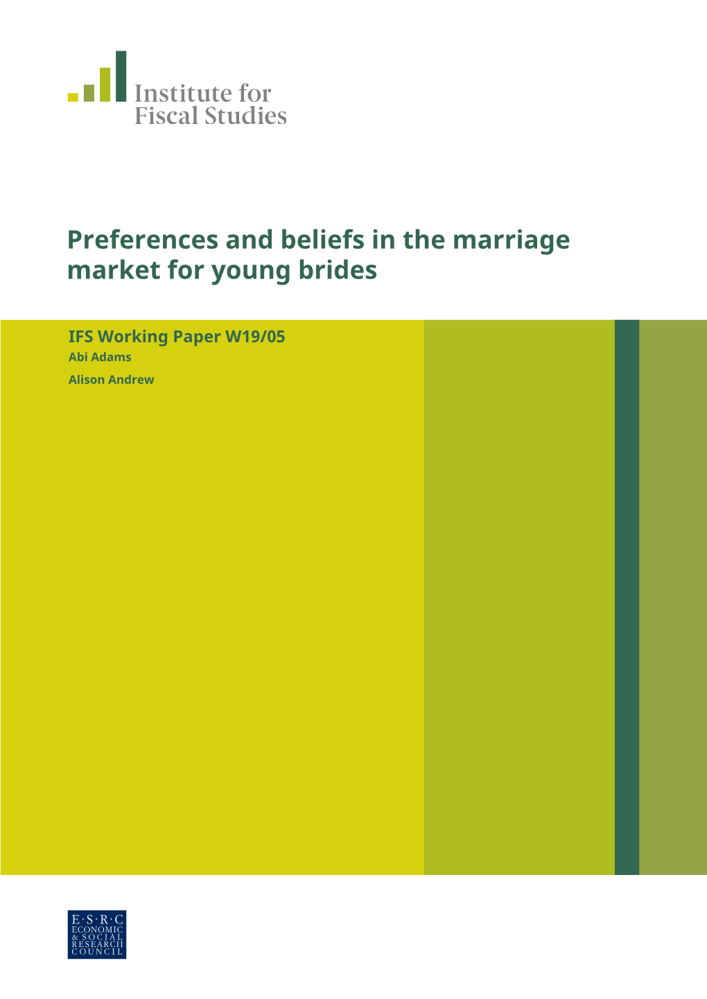 Preferences and Beliefs in the Marriage Market for Young Brides