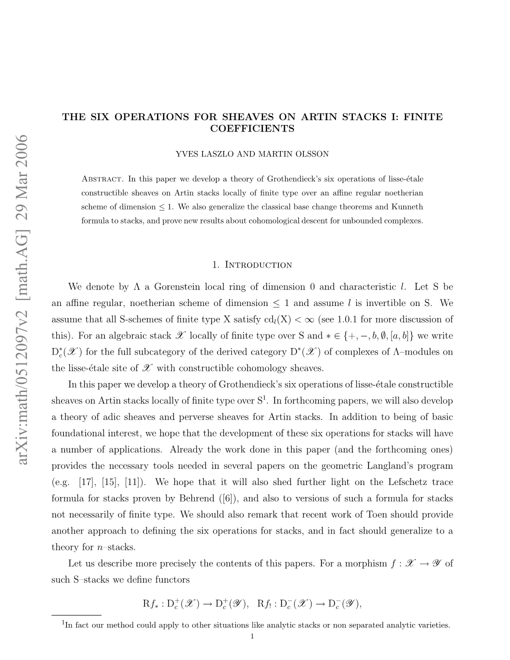 Arxiv:Math/0512097V2