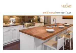 Tuscan Solid Wood Worksurfaces