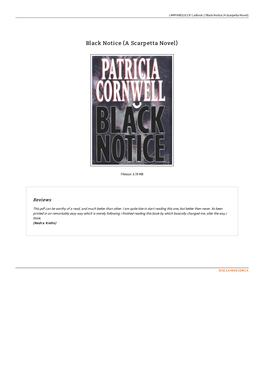 Find Kindle Black Notice (A Scarpetta Novel)