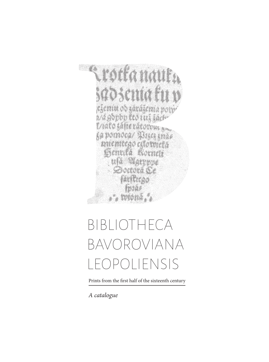 Bibliotheca Bavoroviana Leopoliensis