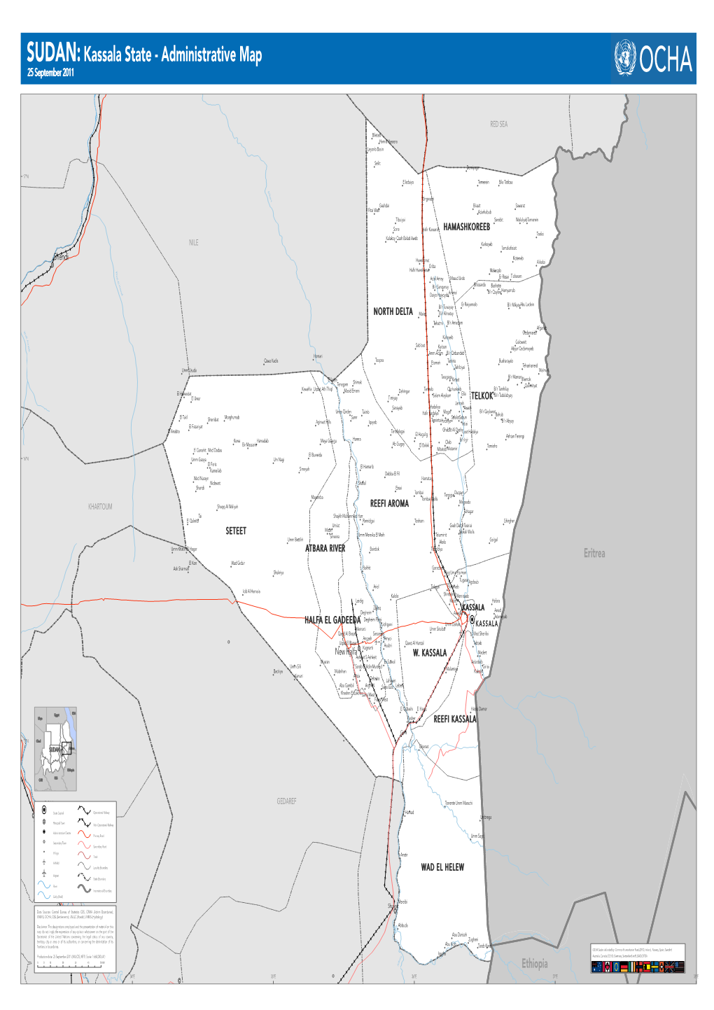 Kassala Admin Map A1 29Sep2011.Mxd