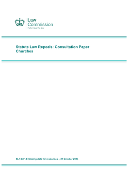 Consultation Paper Churches
