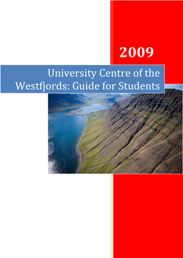 University Centre of the Westfjords: Guide for Students