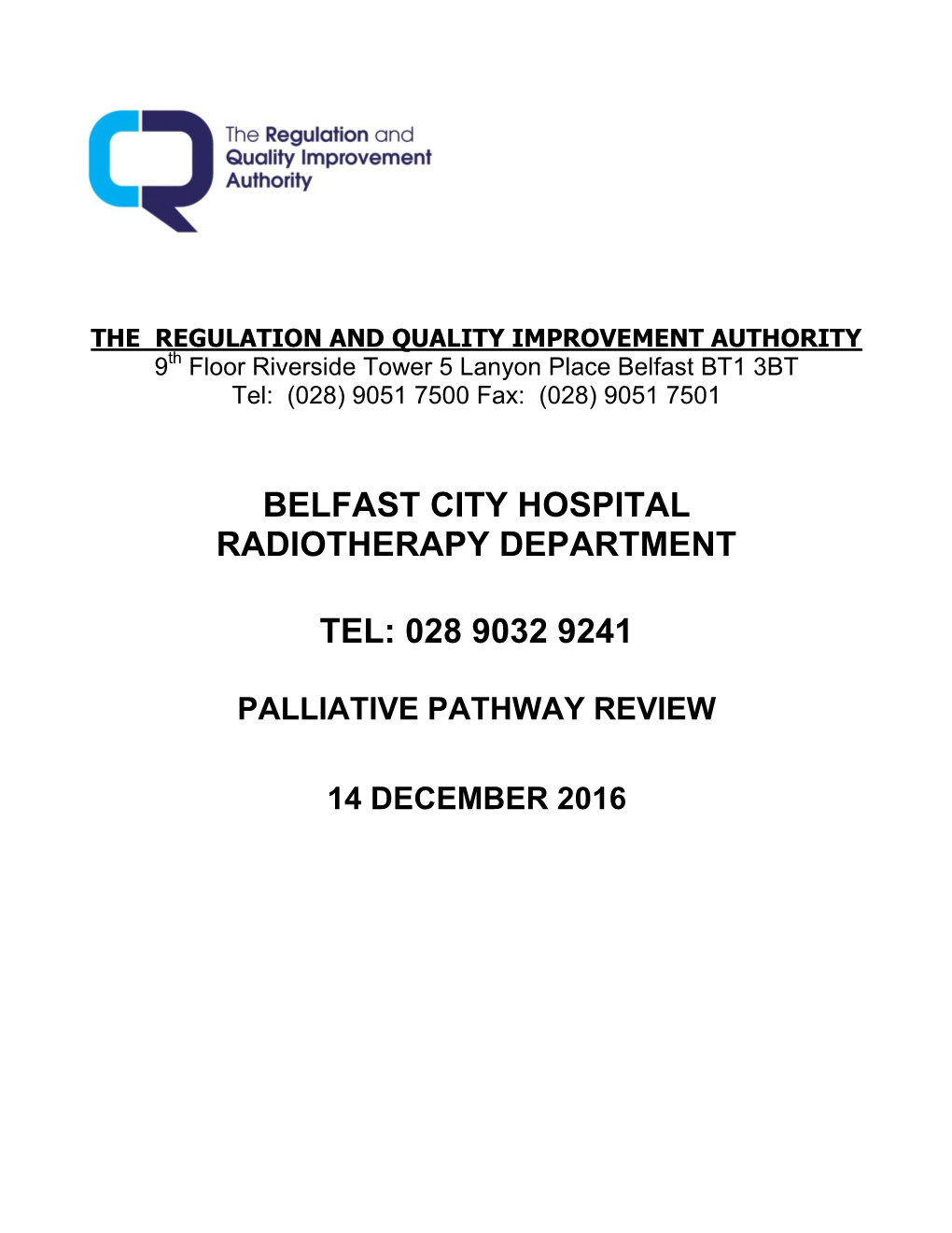 Belfast City Hospital Radiotherapy Department