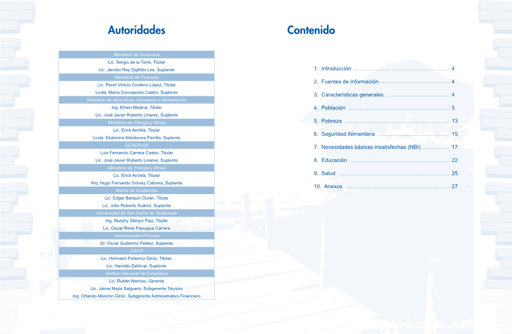 Autoridades Contenido