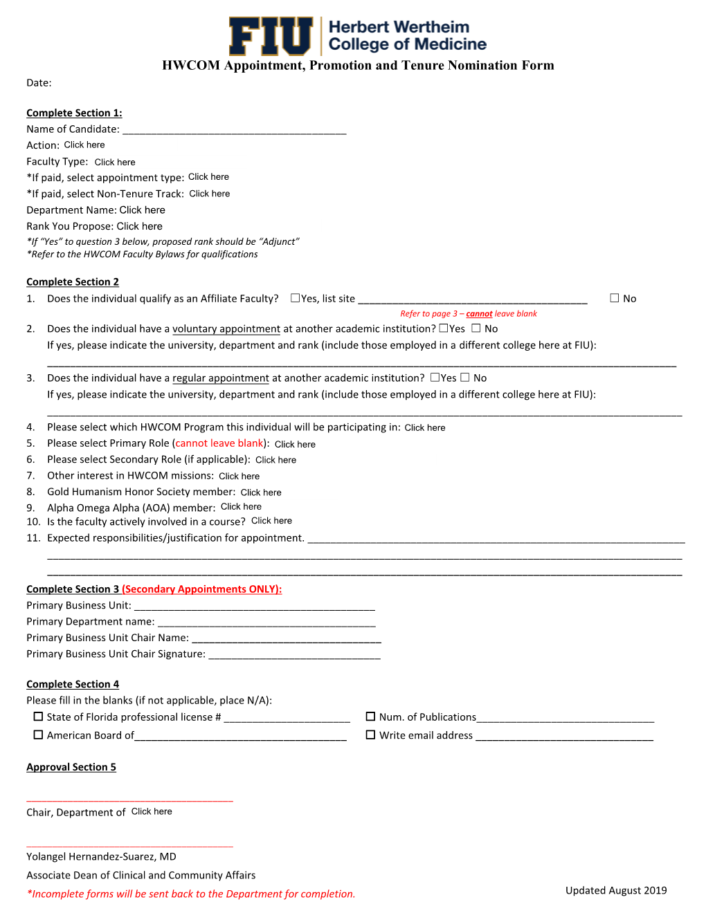 APT Faculty Nomination Form