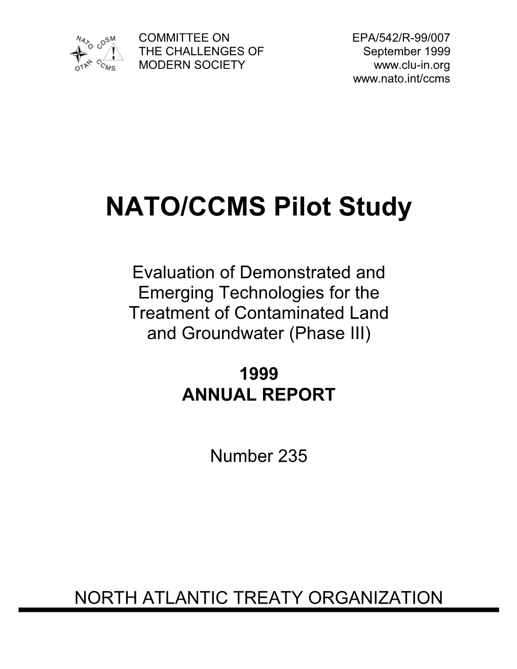 NATO/CCMS Pilot Study