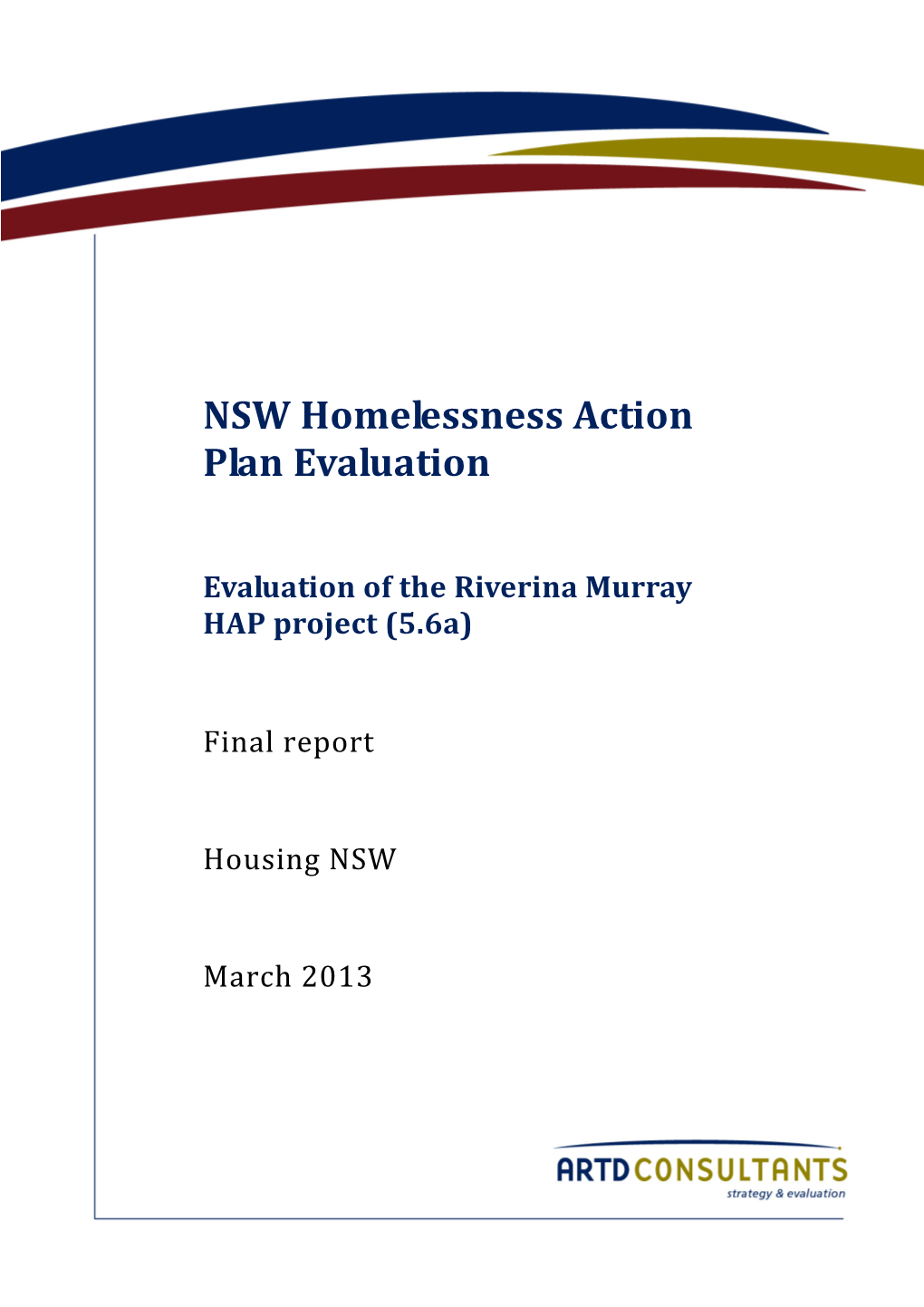 Evaluation of the Riverina Murray HAP Project (5.6A)