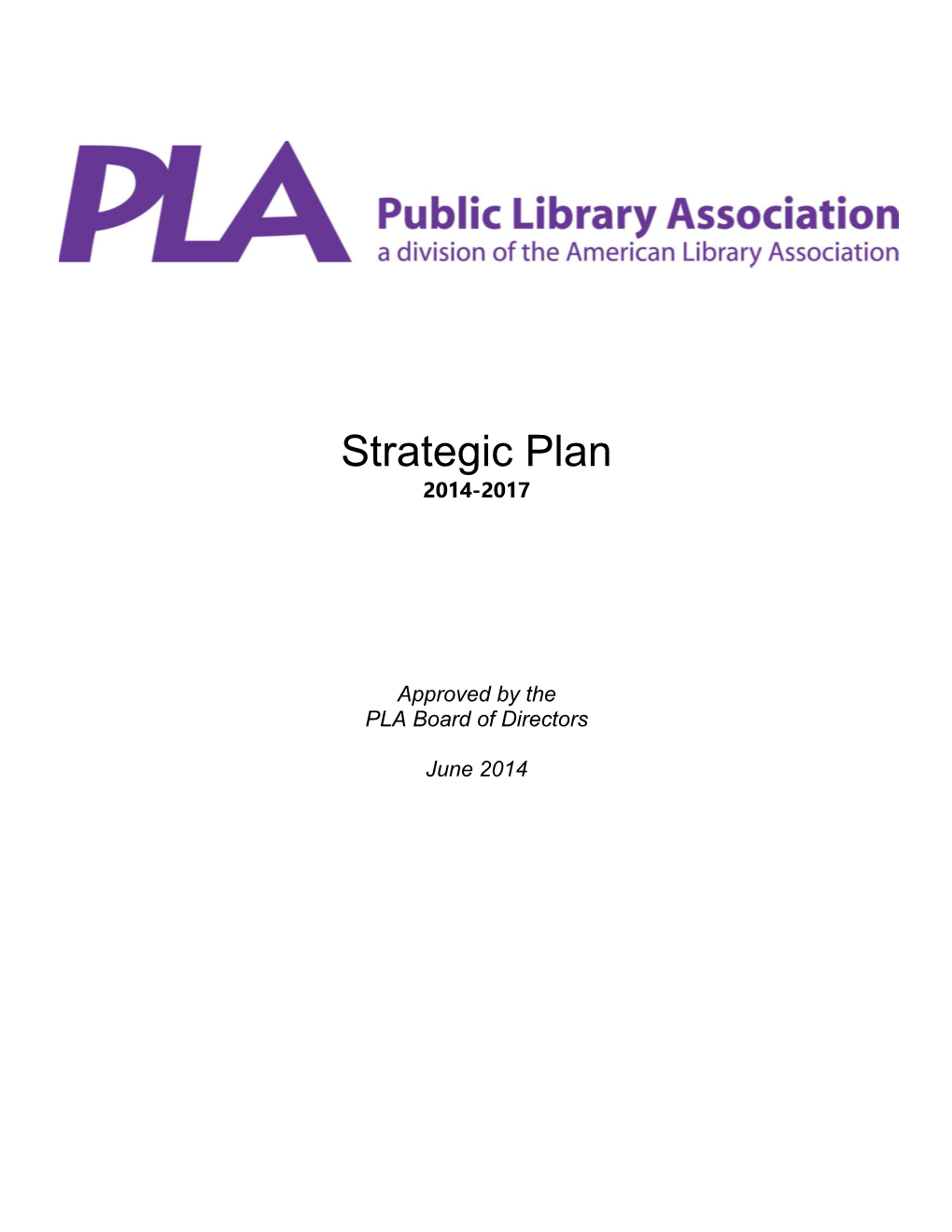 Strategic Plan 2014-2017