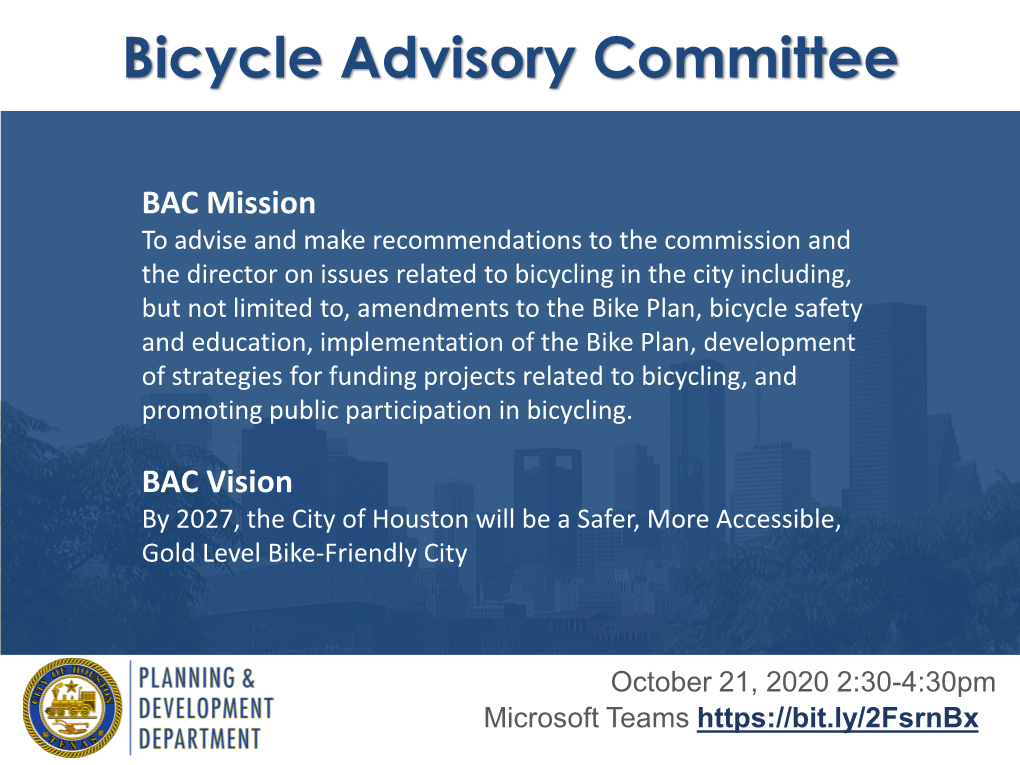 Bicycle Advisory Committee