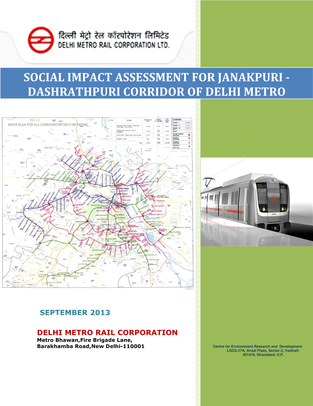 Social Impact Assessment for Janakpuri