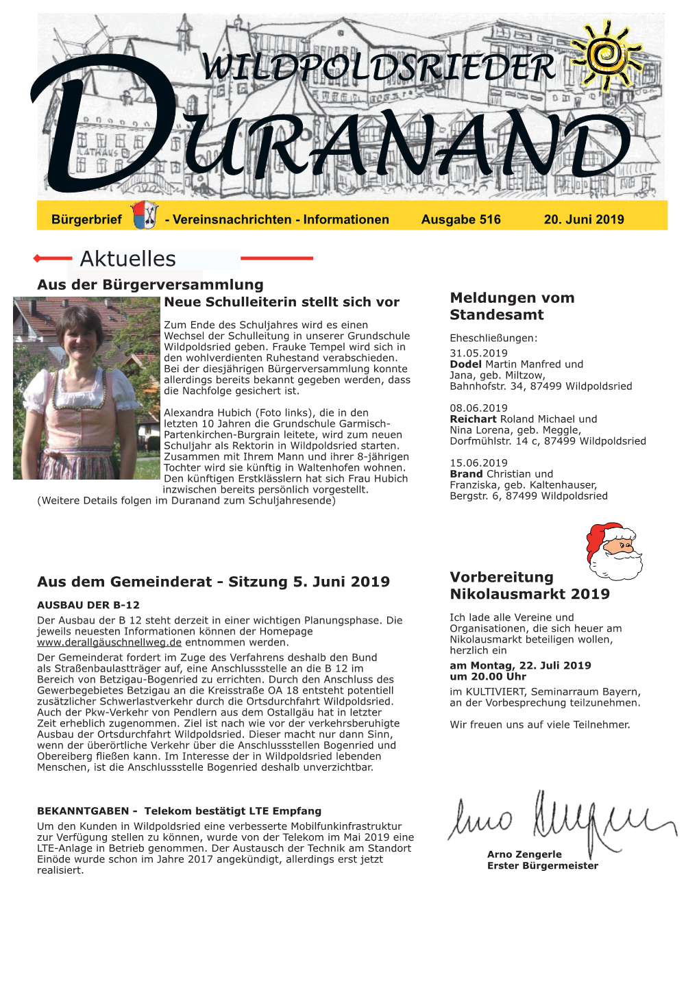 Ausgabe 516, 20. Juni 2019