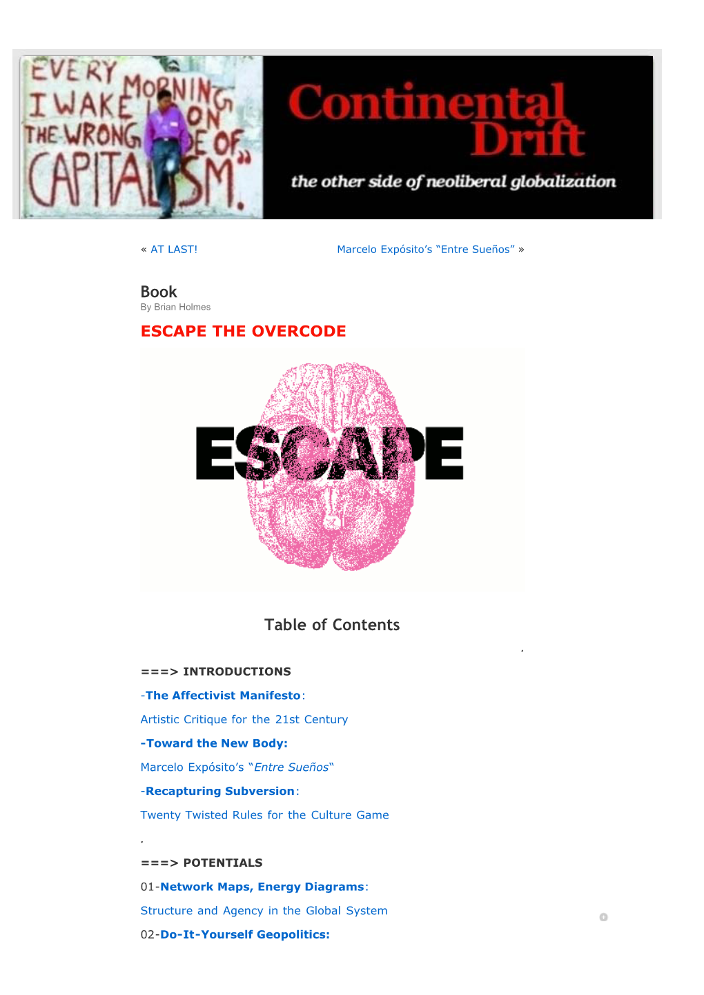 Escape the Overcode: Activist Art in the Control Society