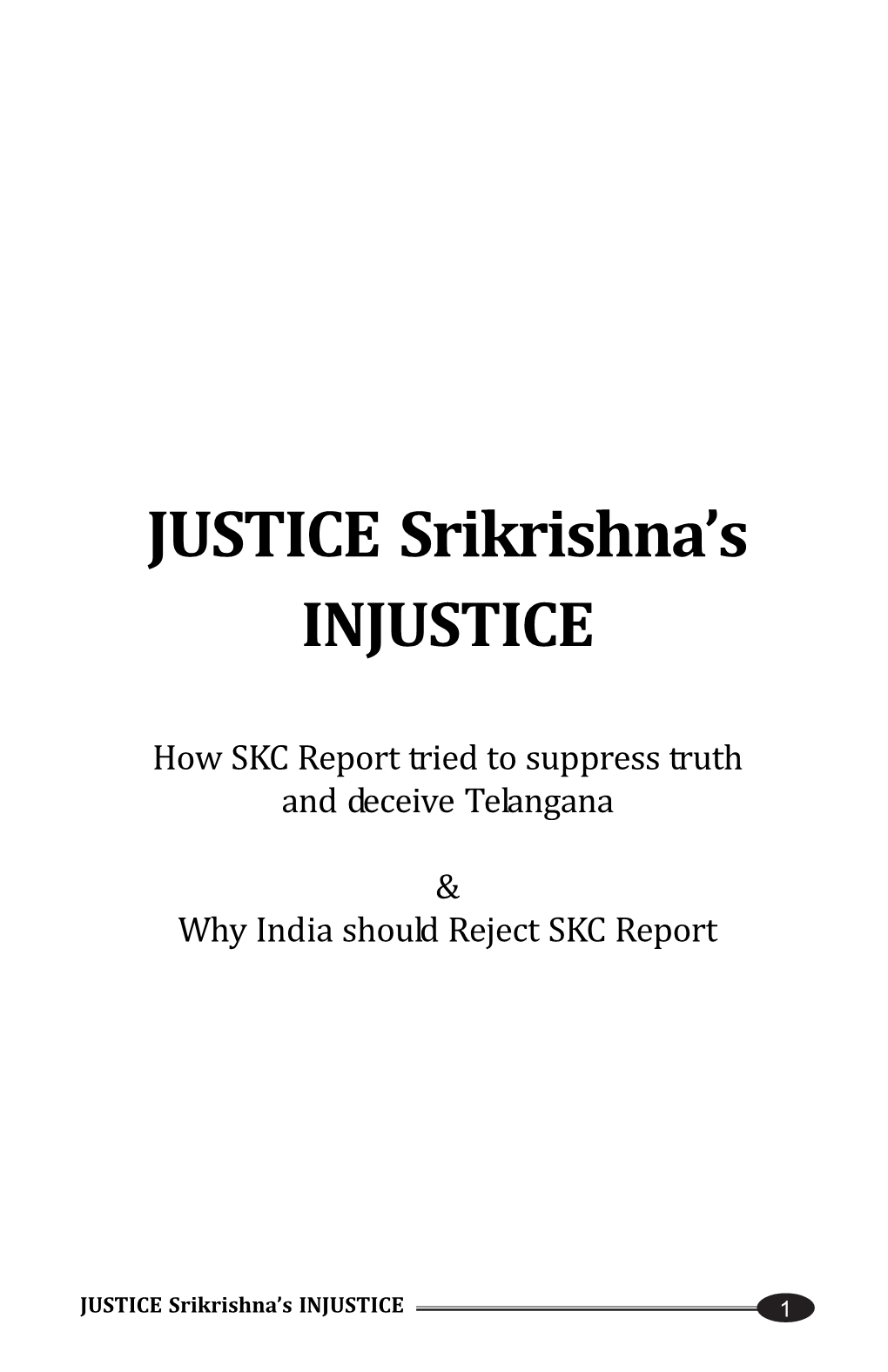 JUSTICE Srikrishna's