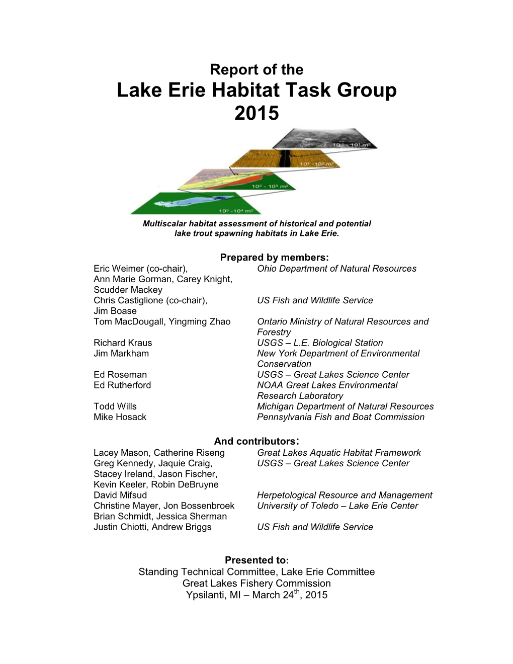 Lake Erie Habitat Task Group 2015