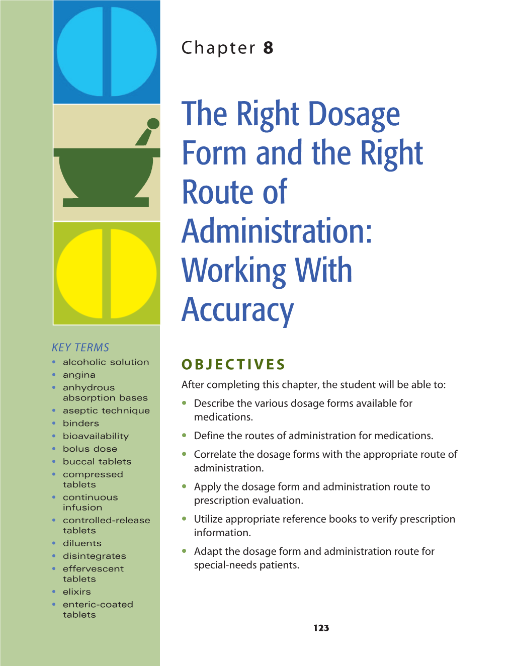 The Right Dosage Form and the Right Route of Administration: Working with Accuracy