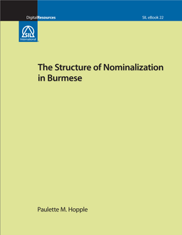 The Structure of Nominalization in Burmese