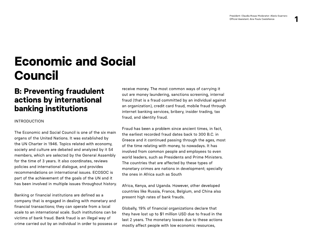 Economic and Social Council