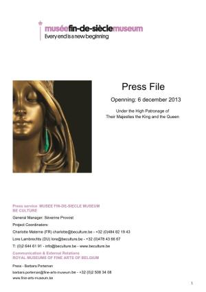 Press File Openning: 6 December 2013