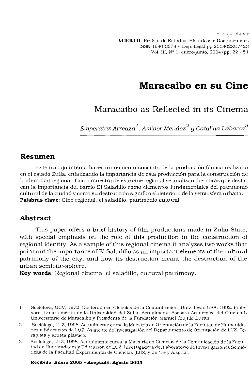 Maracaibo En Su Cine