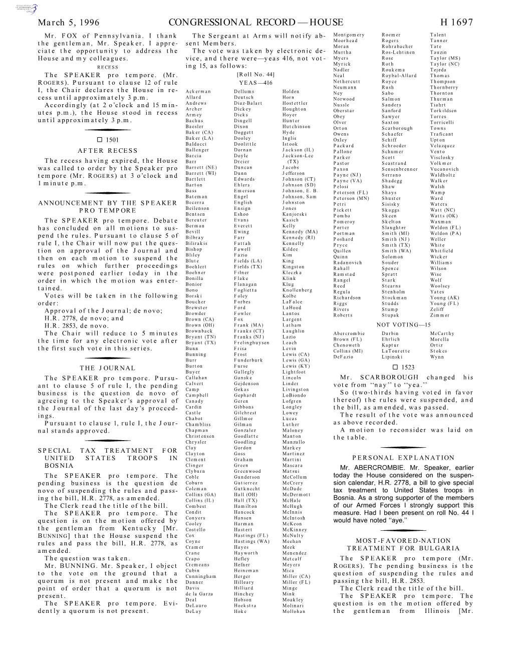 Congressional Record—House H 1697