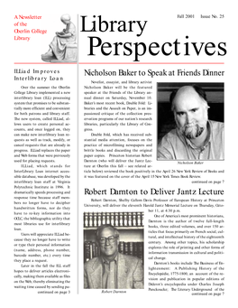 Library Perspectives, Issue 25, Fall 2001