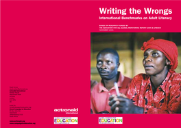 Writing the Wrongs International Benchmarks on Adult Literacy