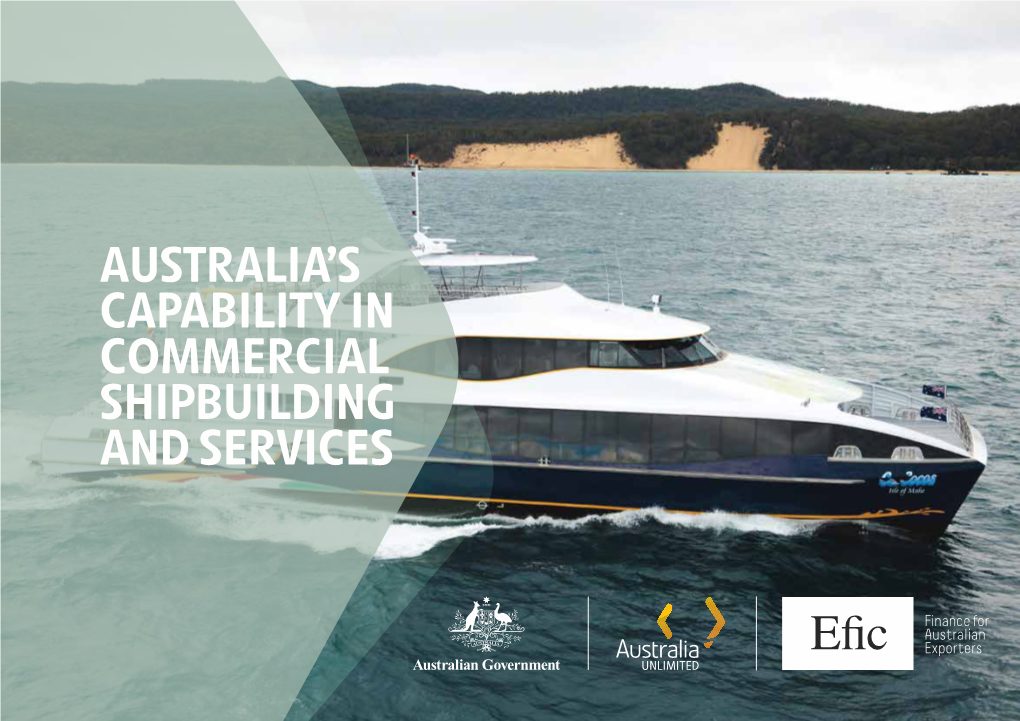 Australia's Capability in Commercial Shipbuilding