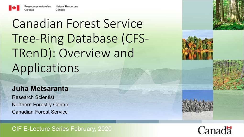 Tree-Rings in Forest Management 7