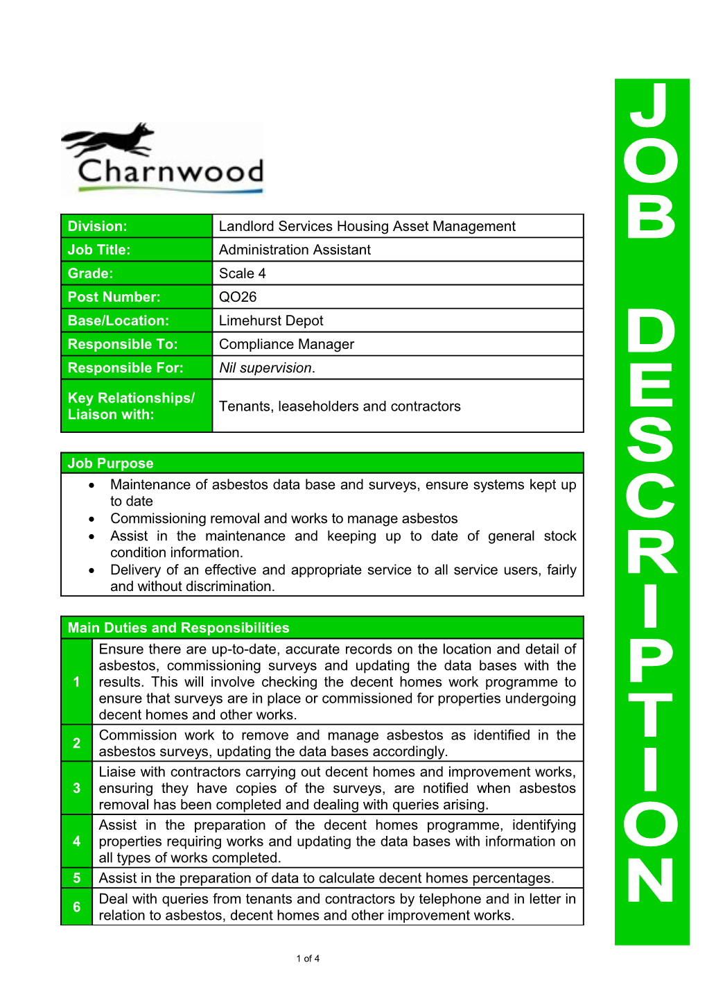 Job Description Template s13