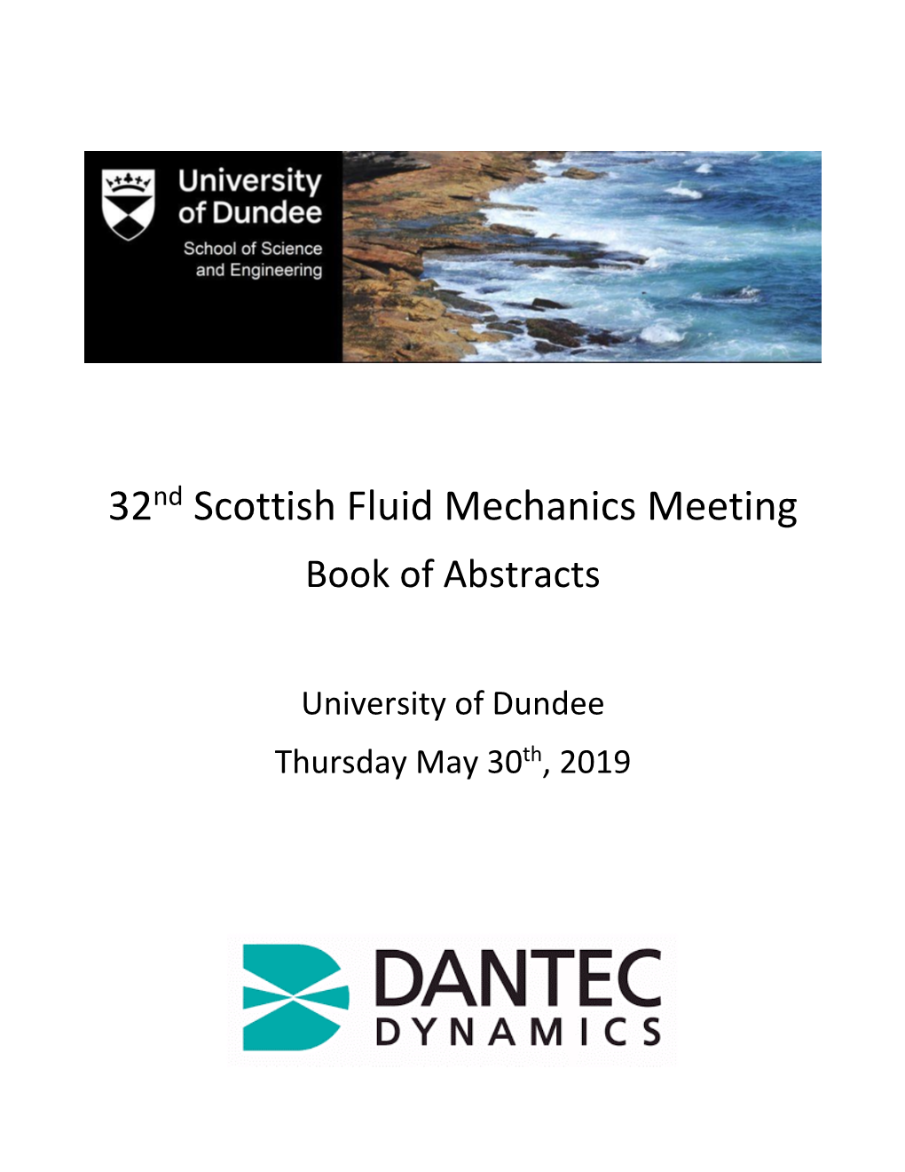 32Nd Scottish Fluid Mechanics Meeting Book of Abstracts