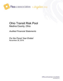 Ohio Transit Risk Pool Medina County, Ohio