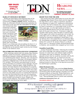HEADLINE NEWS • 8/19/03 • PAGE 2 of 6