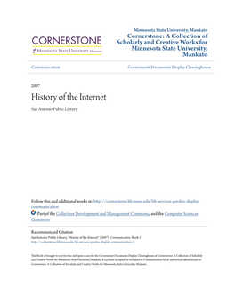 History of the Internet San Antonio Public Library