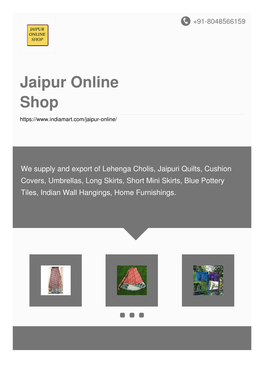 Jaipur Online Shop