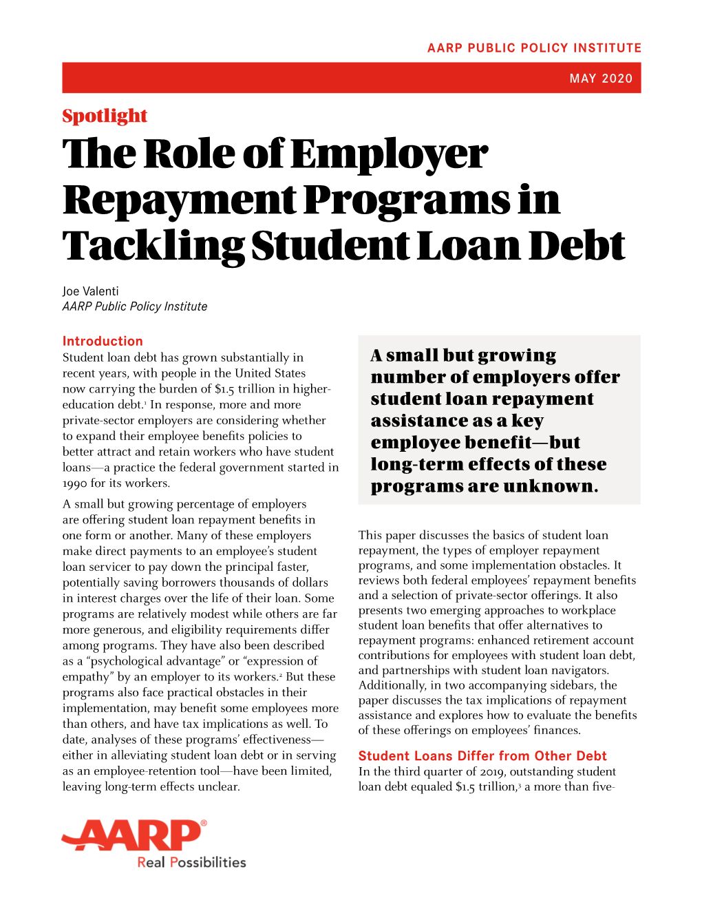 The Role of Employer Repayment Programs in Tackling Student Loan Debt