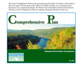 Comprehensive Plan Can Be Accessed Using the Table of Contents Which Follows This Cover Page