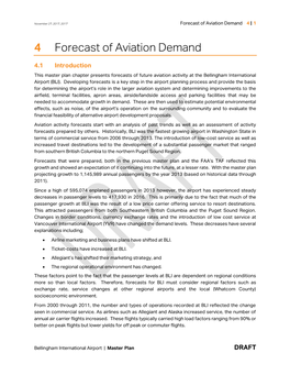4 Forecast of Aviation Demand
