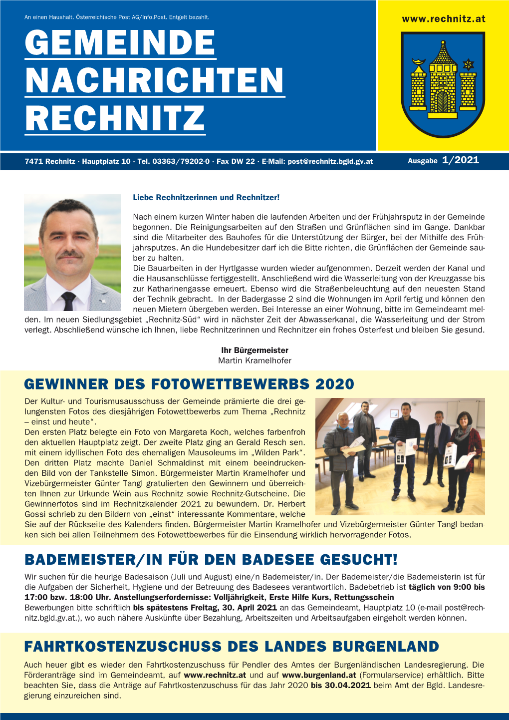 Gemeinde Nachrichten Rechnitz