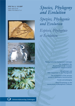 Species, Phylogeny and Evolution 1 (2006): 3-7