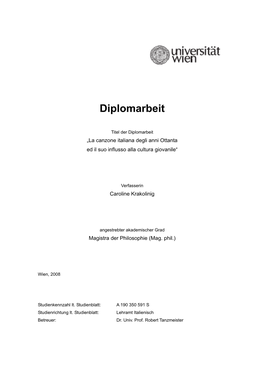 Diplomarbeit