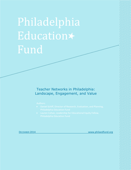 The Philadelphia Education Fund