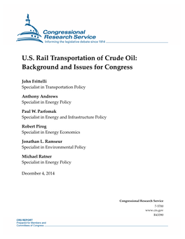 US Rail Transportation of Crude